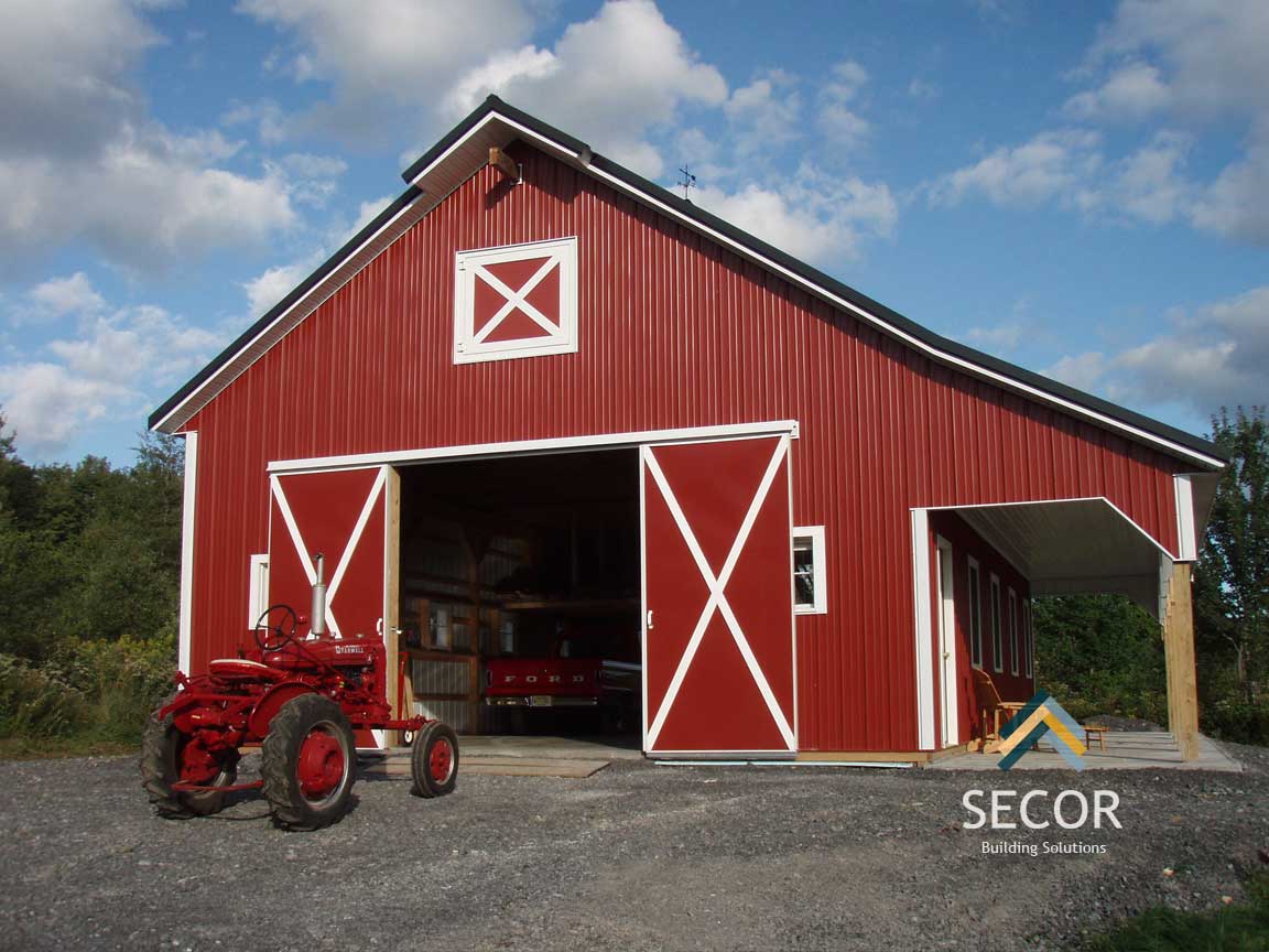 agricultural farm post frame pole barn building design construction CNY