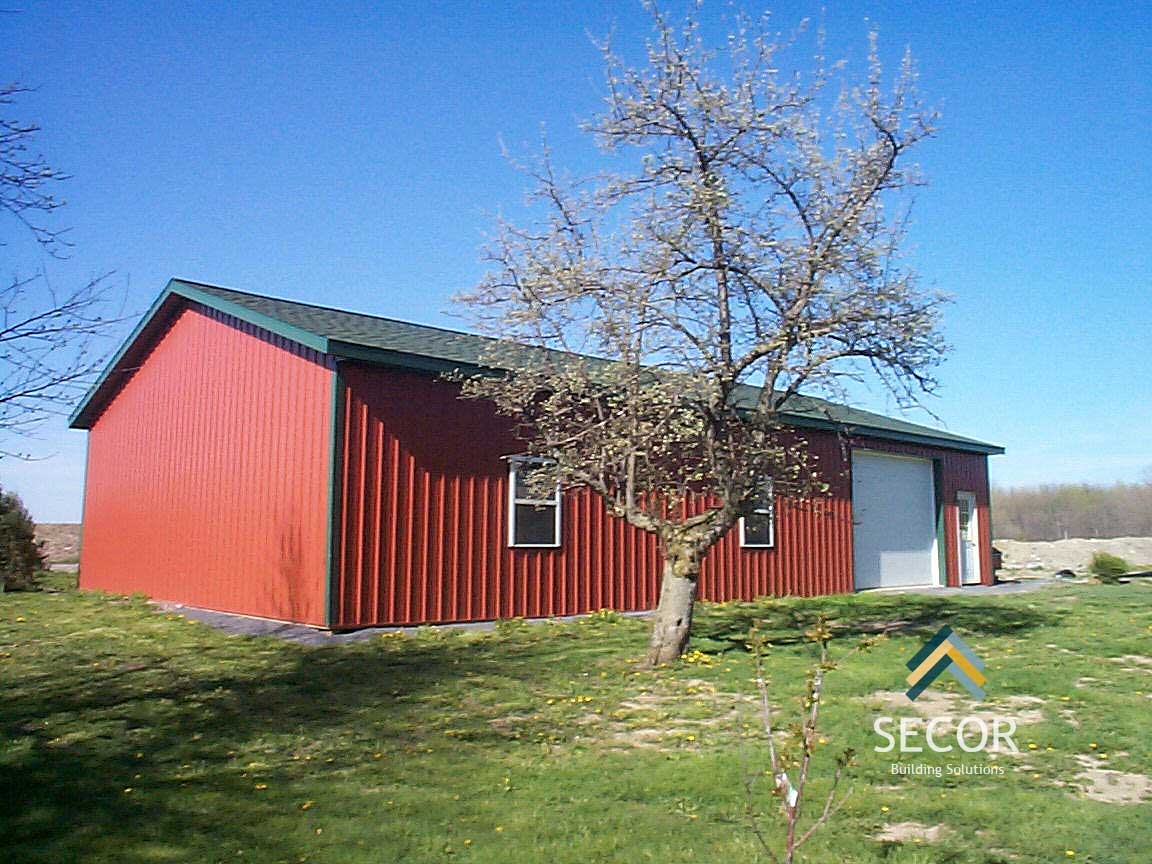 commercial post frame pole barn building design construction ny